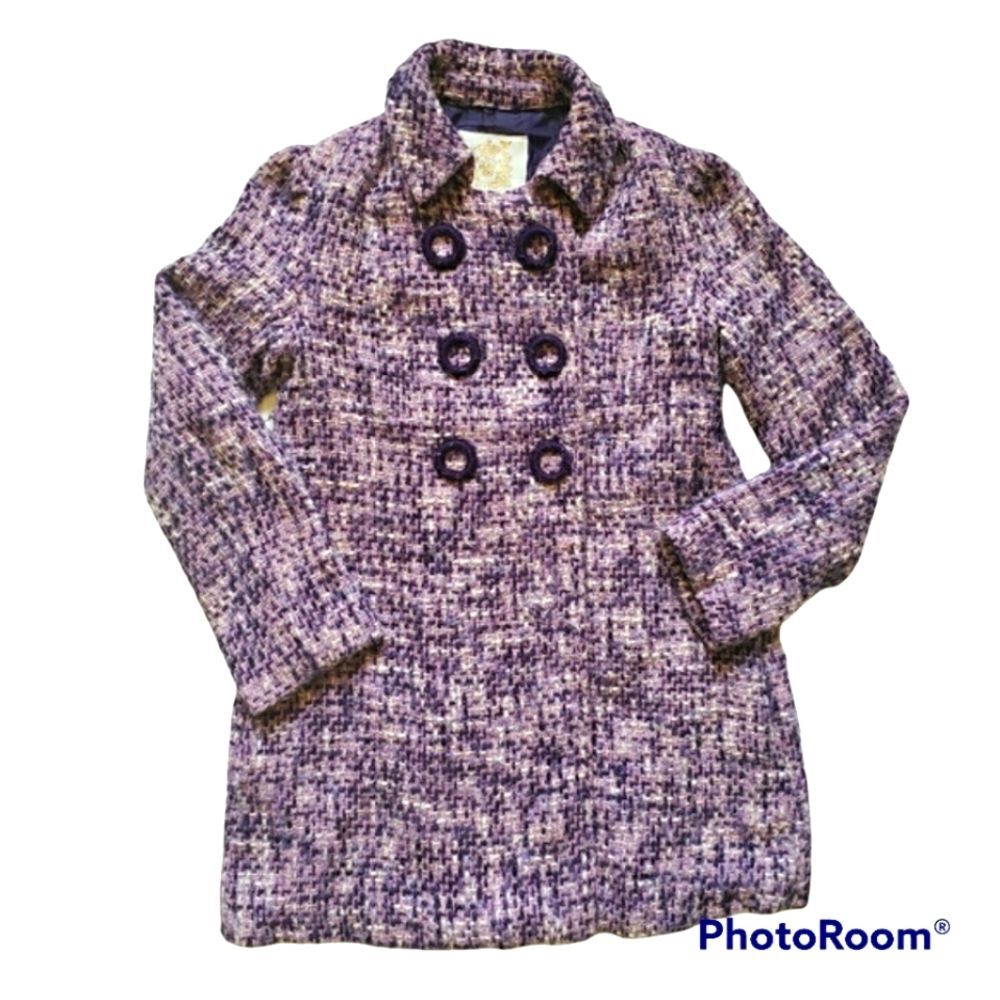 WELL LOVED Wet Seal Purple Peacoat - L